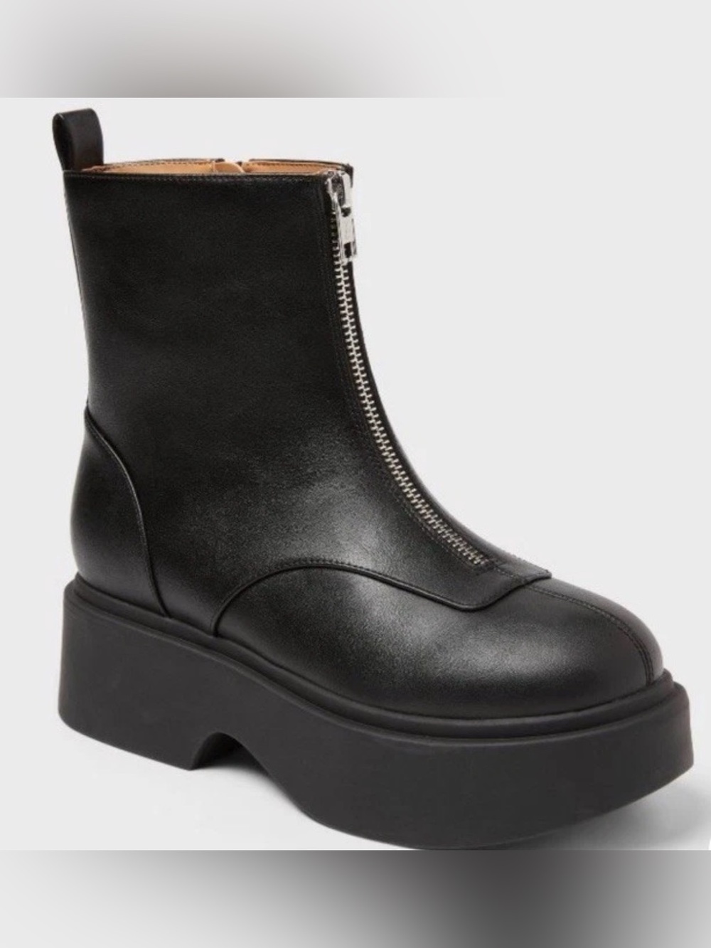 SEND OFFER 😊 wild fable Black Front-Zip Platform Ankle Boot